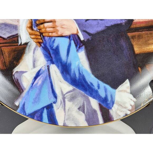 A Question Of Honor Gone With The Wind Year 1989 Fine China 8 1/2" Plate Vtg - Picture 7 of 12